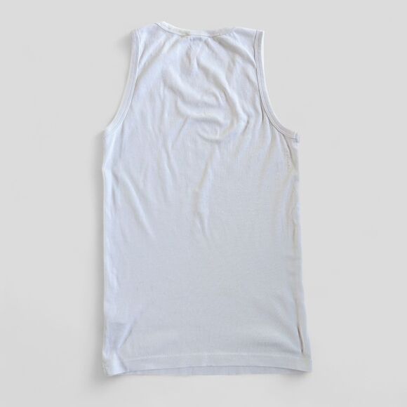 G-star Raw Women's Sleeveless Cotton Logo Tank Tops Sz S in Navy and White - Picture 6 of 16
